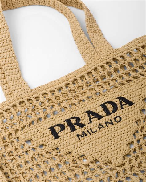 Prada crochet tote bag